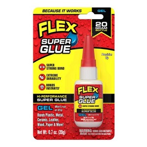 Flex Seal Family of Products Flex Super Glue High Strength Super Glue 20 gm (Case of 8) - 1 of 1