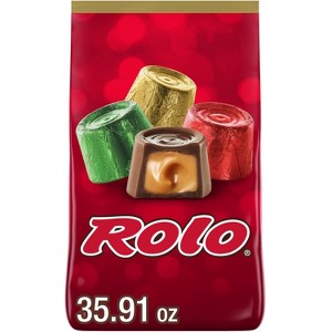 Rolo Christmas Chocolate Caramels Candy Bulk Bag - 35.91oz - 1 of 4