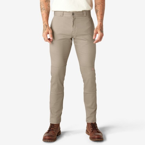 Dickies Skinny Fit Double Knee Work Pants, Desert Sand (ds), 32x34