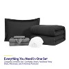 8 Piece Quilted Solid Stripe Comforter, Sheet Set and Mattress Protector Bedding Bundle by Sweet Home Collection® - 3 of 4
