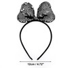 Unique Bargains Sequined Handmade Bow Headband for Halloween 1 Pc - 3 of 4