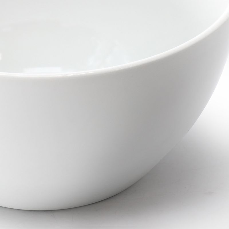 Our Table Simply White 6 Piece 7.25 Inch Porcelain Deep Bowl Set, 3 of 6