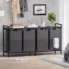 Heybly Laundry Hampers, 126L Laundry Basket with 3 Section Pull-Out Rolling Bags - 3 of 3