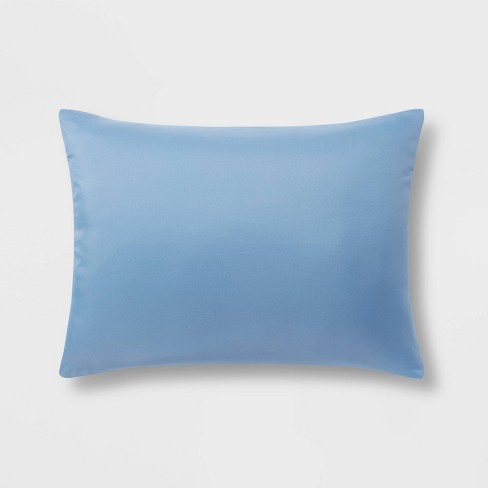 Standard Reversible Microfiber Solid Comforter Sham Blue/navy - Room ...