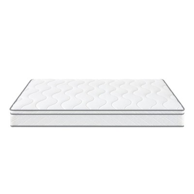 AZL1 Life Concept Beds Hybrid Mattress Sensitive Skin Friendly Memory Foam Temperature Regulation Medium-Firm Support, White, 74.8"*53.9"*11.8"