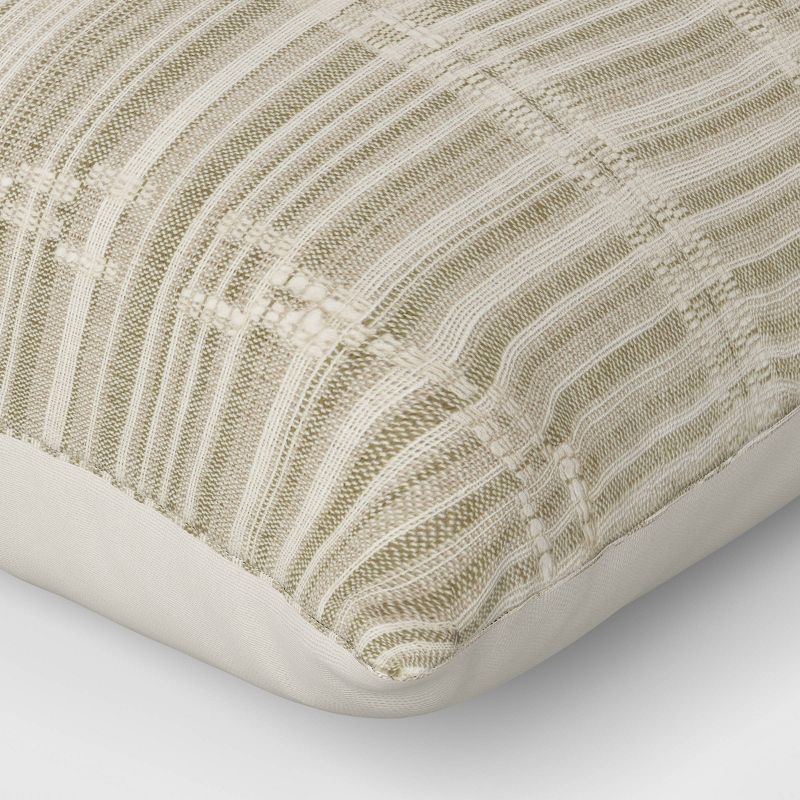Cotton Dobby Striped Square Throw Pillow - Threshold™, 5 of 6