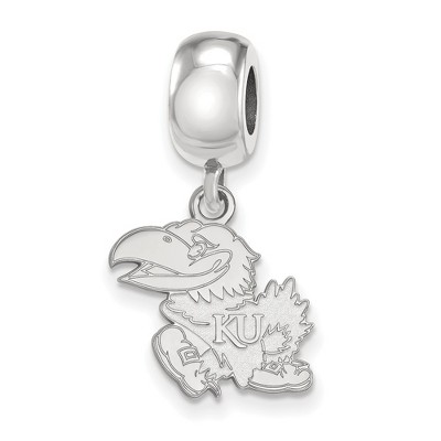 Black Bow Jewelry Sterling Silver Kansas Jayhawks NCAA Bead Charm
