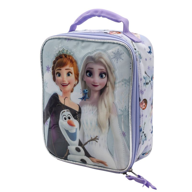 Frozen Kids&#39; Square Lunch Box and Bag - Purple, 3 of 9