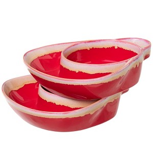 The Lakeside Collection Sets of 2 Stoneware Soup & Side Bowls - 1 of 4