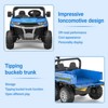 24V Kids Ride On Dump Truck,4WD 2 Seater Ride On Truck with Dump Bed/Tailgate/Shovel,6 Wheels Ride on Truck with Remote Control Gift for Boys Girls - 3 of 4