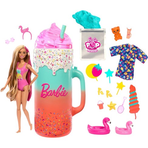 Barbie Pop Reveal Rise & Surprise Gift Set with Scented Doll, Squishy  Scented Pet & More, 15+ Surprises