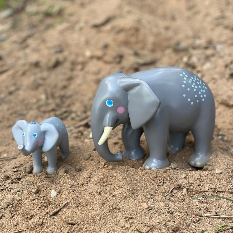 HABA Little Friends Elephant - Chunky Plastic Zoo Animal Toy Figure (4.5" Tall), 2 of 10