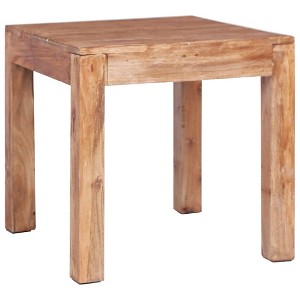 vidaXL Solid Wooden Coffee Table 20.9"x19.7"x19.7" - Handmade Side Couch Table with Unique Design, Features Authenticity of The Reclaimed Wood - 1 of 4