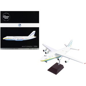 Antonov 124-100M Commercial Aircraft White with Blue and Yellow Stripes "Gemini 200" 1/200 Diecast Model Airplane by GeminiJets - 1 of 4