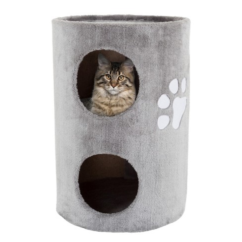 20.5-inch Cat Condo - 2 Story Cat House With Sisal Scratch Pad