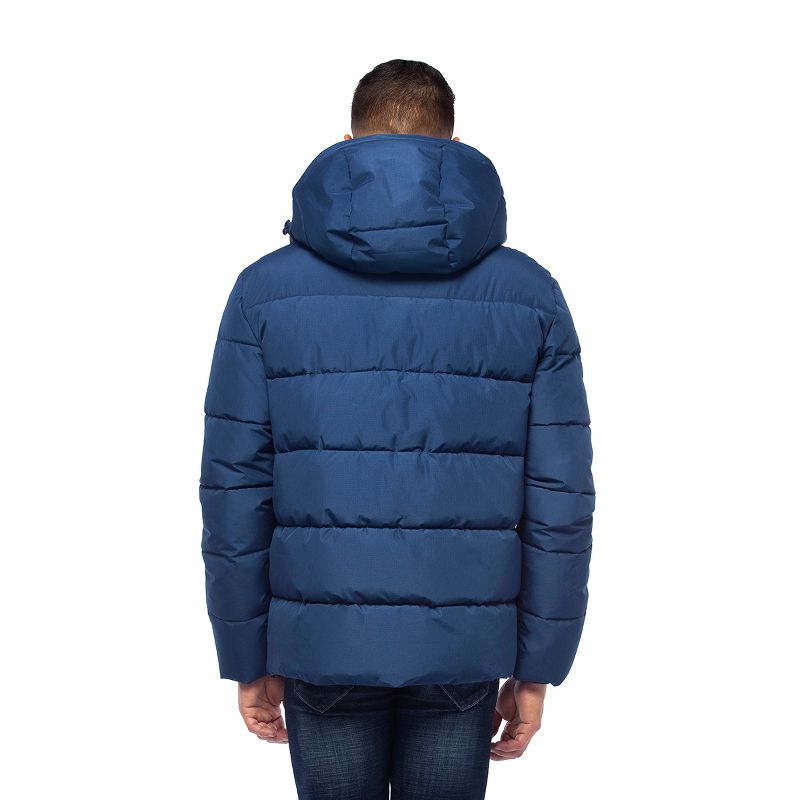 Rokka&Rolla Men's Heavy Winter Coat Thermal Heat Puffer Jacket, 4 of 11