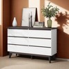 6-Drawer Storage Dresser, Wide Chest Organizer with Ample Capacity for Clothes, Books, and Essentials, Cabinet for Bedroom, Living Room, Entryway - 4 of 4