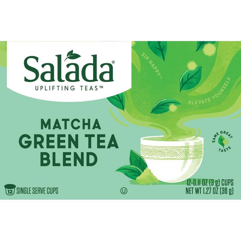 Salada Matcha Green Tea Blend with 12 Single Serve K-Cups, 2 of 6