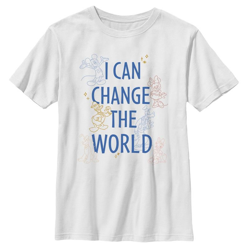 Boy's Mickey & Friends Change The World T-Shirt, 1 of 5