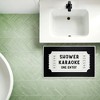Stupell Industries Shower Karaoke Pink Printed Plush Bathroom Floor Mat, design by Lettered and Lined - 4 of 4