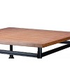 5pc Broxburn Counter Height Dining Set: Antique Finish, Geometric Design - Baxton Studio - 3 of 4