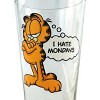 Garfield Cat I Hate Mondays 16oz Pint Drinking Glass Tumbler Clear - 3 of 4