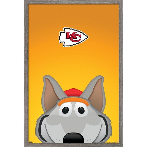 Trends International Nfl Kansas City Chiefs - Travis Kelce 22 Framed Wall  Poster Prints White Framed Version 14.725 X 22.375 : Target