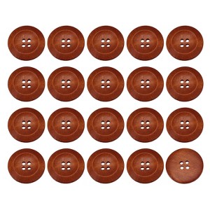 Unique Bargains Wooden DIY Craft Clothing Sewing Buttons 50 Pcs - 1 of 4