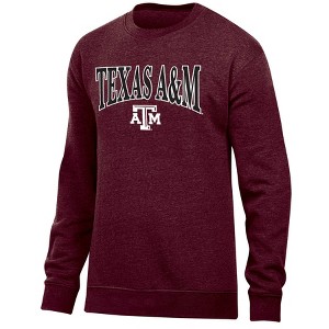 NCAA Texas A&M Aggies Men's Crew Neck Fleece Sweatshirt - 1 of 3
