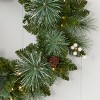 Christmas Glistening Mountain Wreath - 2 of 4
