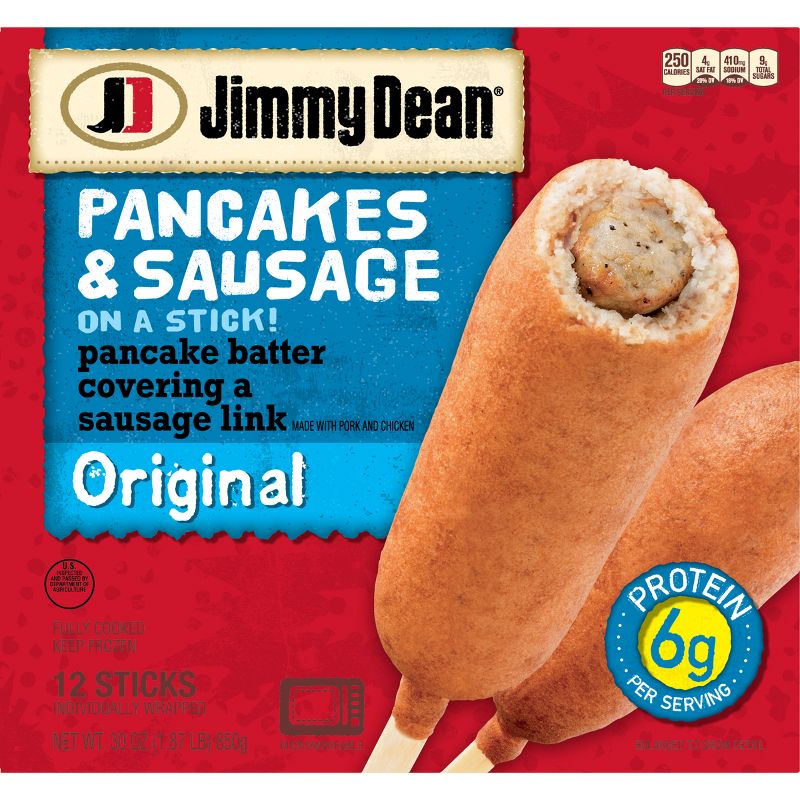 Jimmy Dean Original Frozen Pancakes &#38; Sausage On A Stick - 12ct, 2 of 11
