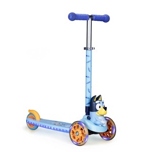 Bluey Kick Scooter with Wide Deck, Tilt To Turn Steering and