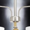 Urban Ambiance Luxury Cosmopolitan Chandelier,  19"H x 25"W,  Brushed Nickel Finish, UHP2223 - 4 of 4