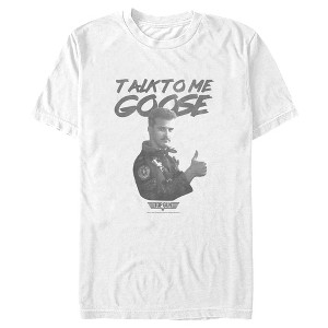 Men's Top Gun Talk to Me Goose Thumbs Up T-Shirt - 1 of 4