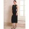 INSPIRE CHIC Women's Formal Crew Sleeveless Ruched Evening Midi Dresses - 2 of 4
