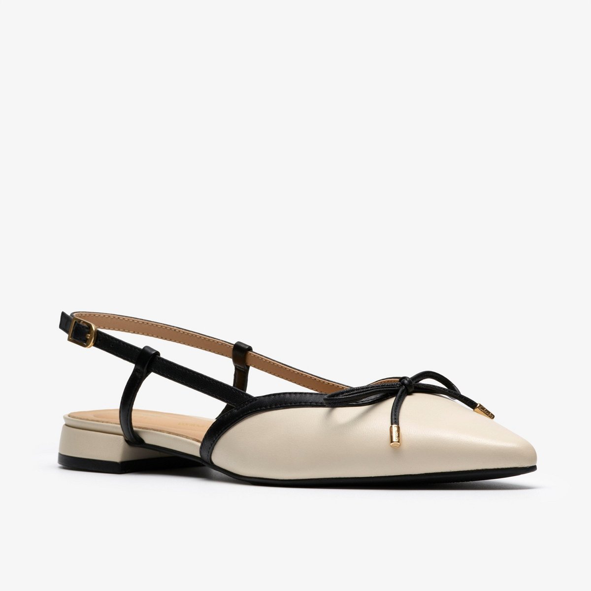 Обувь Clarks Womens Sensa 15 Bow Cream Leather Shoes 7 Medium — фото 4