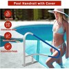 Pool Handrail for Inground Pools, 304 Stainless Steel Pool Stair Rail with 375lbs Load Capacity - 2 of 4