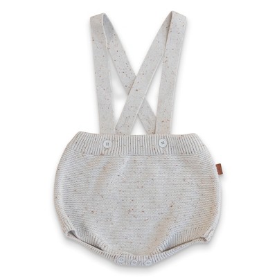 Image of goumikids organic cotton knit shell suspender bloomers - 0-3m