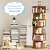 Aheaplus 6-tier Bookshelf for Home Office, 360 Rotating,  Corner Bookcase - 2 of 4