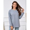 Coolmee Nursing Sweatshirt Invisible Comfort Friendly Zipper Long Sleeve Pullover Tops Maternity Shirts - 3 of 4