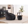 CAVINAS Chenille Fabric Foam Bean Bag Chair Set with Filling,Soft Bean Bag Couch,Accent Chairs for Living Room - 2 of 4