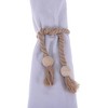 Unique Bargains Round Wooden Ball Magnetic Buckle Curtain Strap Cotton Linen Magnet Wood 2 Pcs - 4 of 4