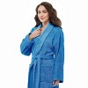 Arus , Women's Full Length Turkish Terry Cotton Robe, Shawl Collar Long Bathrobe, LNG - image 3 of 4