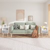 2 Piece Nightstand Set with Fabric Drawers,Wood Side Table with Storage Cabinet for Bedroom,2-Tier End Table for Living Room-Cuddlewood - 2 of 4