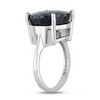 EVERLY JEWELRY | Sterling Silver 14 CT TGW Dyed Sapphire Solitaire Ring - 2 of 4
