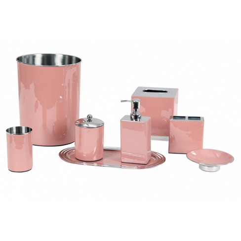 Better Trends Trier 3 Piece Stainless Steel Bath Accessories Set - Rose, Size: 3 Piece Set, Pink