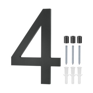 Unique Bargains Durable Acrylic Waterproof 3D Floating Appearance House Numbers 1 Pc - 1 of 4
