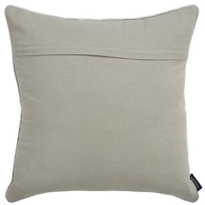 Silver Beaded Winter Tree Square Throw Pillow Set