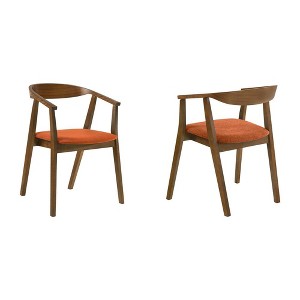 Armen Living,Santana Wood Dining Chair - Set of 2 - 1 of 4