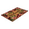 Northlight Natural Coir Blossoming Floral Outdoor Rectangular "Welcome" Doormat 18" x 30" - 4 of 4